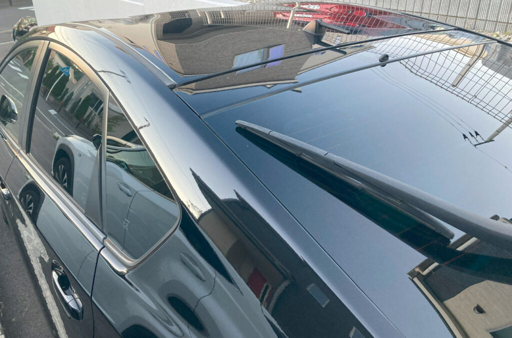 泡ブロープライムコートをした後の様子