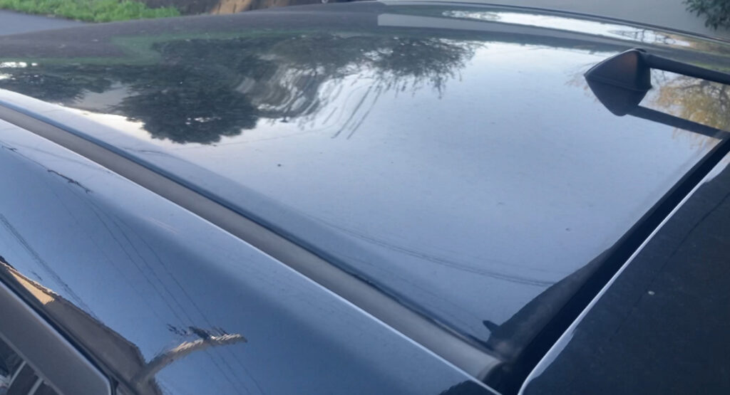 洗車機を使う前（天井）の様子