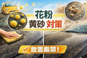 車の花粉と黄砂の違いとは？見分け方と正しい洗車方法を元ガソリンスタンド店員が解説 | 洗車キング