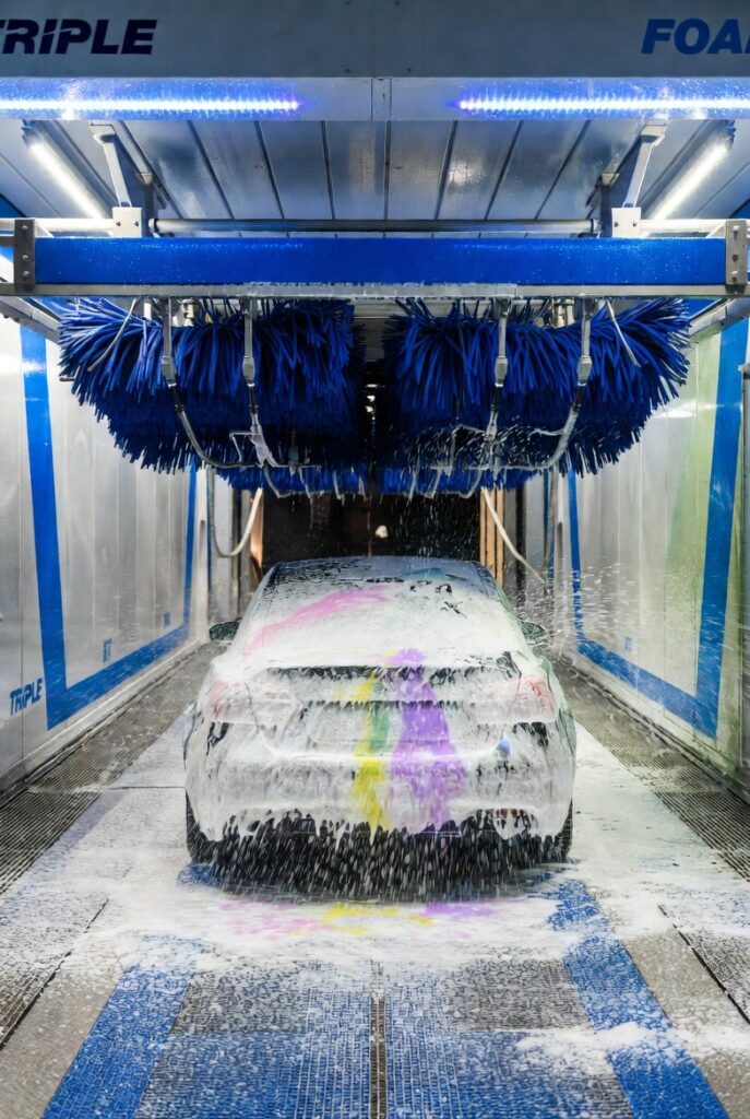 洗車機の泡コースの説明